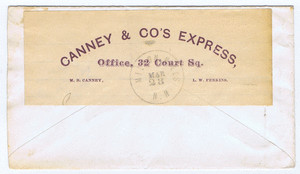Canney & Co.'s Express to their own agent in New Hampshire. image
