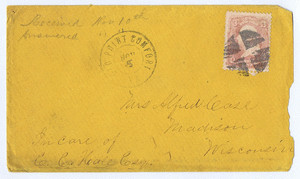 Manuscript Date within Stamped Postmark. image