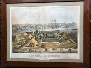 Oversize Civil War View by a Celebrated Lithographer. image